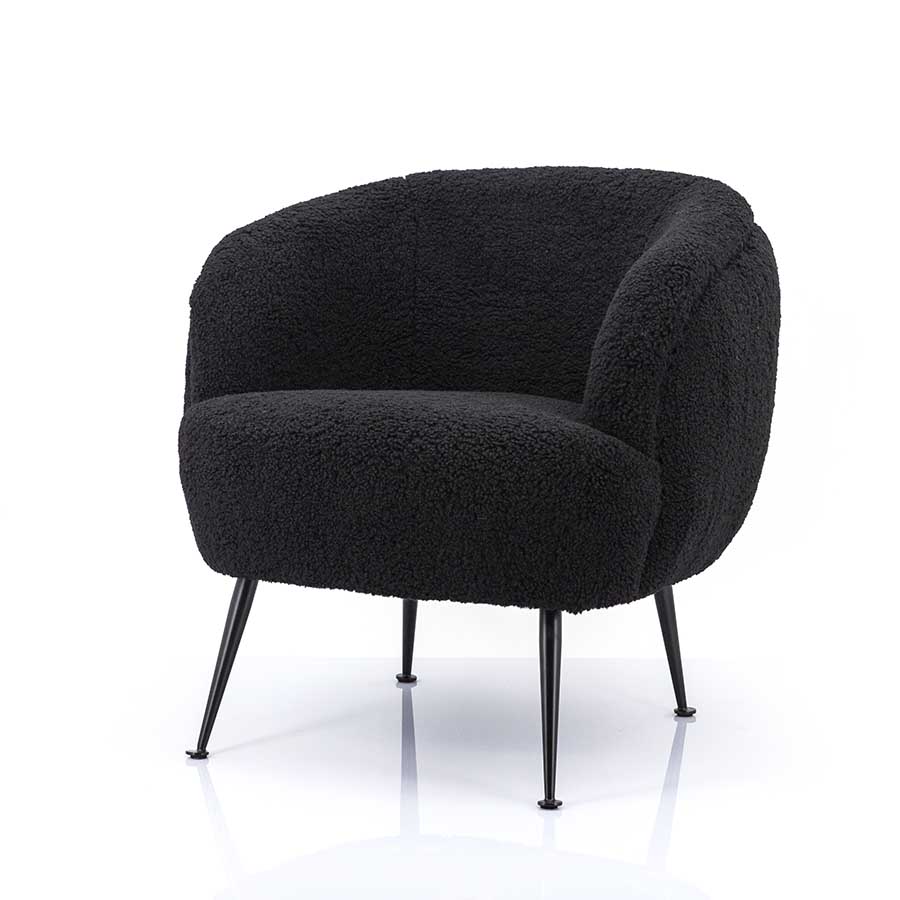 By Boo Fauteuil Babe Zwart product afbeelding
