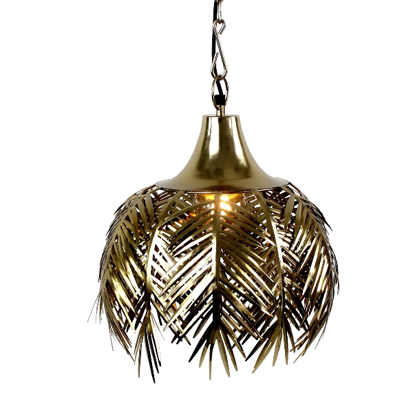 Hanglamp Palmbladeren Goud 46 cm product afbeelding