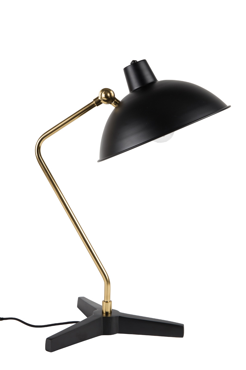 Dutchbone Tafellamp Devi Zwart product afbeelding