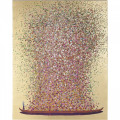 Kare Schilderij Touched Flower Boat Gold Pink 160x120cm