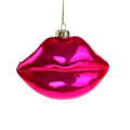 Kerstbal Lips Pearly Pink Large