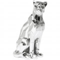 Kare Decofiguur Sitting Cat Rivet Chrome