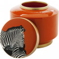 Kare Decoratiepot Zebra Oranje