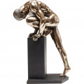 Kare Decofiguur Nude Man Stand Bronze