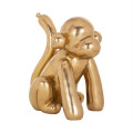 Richmond Decofiguur Monkey Gold 25cm