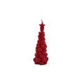 SMAQQ Kaars A Bubbly Xmas Tree Blooming Bordeaux 21cm