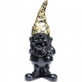 Kare Decofiguur Gnome Standing Black Gold 46cm