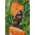 Kare Schilderij African Lady 70x100cm