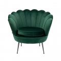 Kare Fauteuil Water Lily Black Dark Green