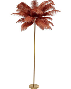 Kare Vloerlamp Feather Palm Rusty Red  165cm