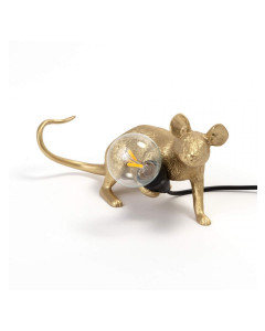 Seletti Tafellamp Mouse Lop Lying Gold