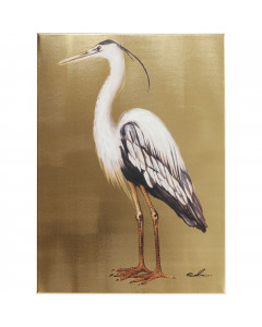 Kare Schilderij Heron Links 70x50cm