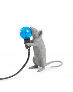 Seletti Tafellamp Mouse Standing Grey