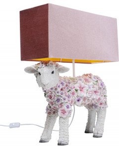 Kare Tafellamp Animal Flower Sheep