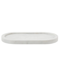 Miss Etoile Tray Marble White Oval