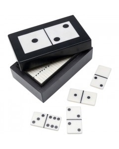 Kare Decofiguur Domino Black/White 14x5cm