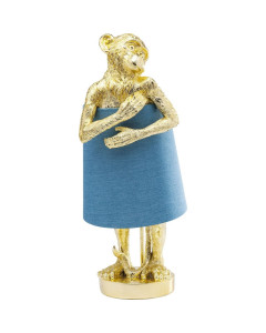 Kare Tafellamp Animal Monkey Gold Blue