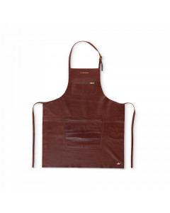 Dutchdeluxes Zipper Style Schort Leather Classic Brown