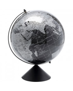 Kare Decofiguur Globe Top Black 40cm