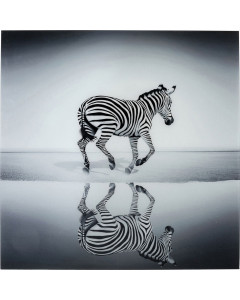 Kare Wandfoto Savanne Zebra 120x120
