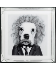 Kare Schilderij Frame Mirror Smart Dog 60x60cm