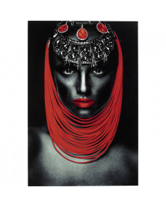 Kare Wandfoto Lady Red Lips 80x120