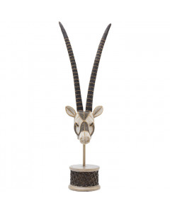 Kare Decofiguur Antelope Head Pearls 79cm