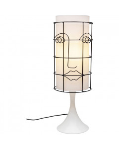 Kare Tafellamp Grid Face White
