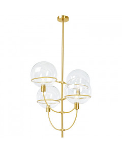 Kare Hanglamp Lantern 4er Brass
