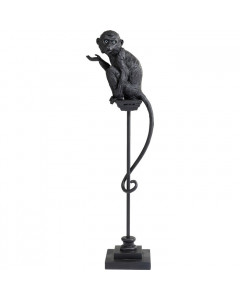 Kare Decofiguur Circus Monkey Black 108cm