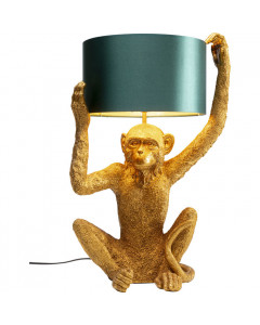 Kare Tafellamp Animal Holding Monkey Gold