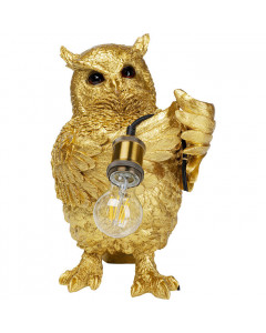 Kare Tafellamp Animal Owl Gold