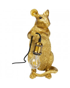 Kare Tafellamp Animal Mouse Gold