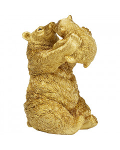Kare Decofiguur Bear Lucky Mom Gold 27cm