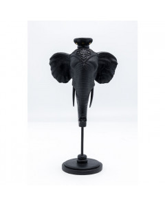 Kare Kandelaar Elephant Head Black 49cm