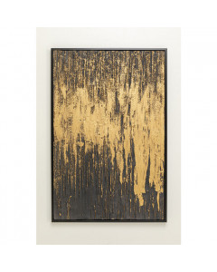 Kare Schilderij Abstract Black 80x120cm