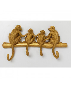 Kare Kapstok Monkey Hook Gold Small