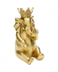 Kare Decofiguur King Elephant Gold 21cm