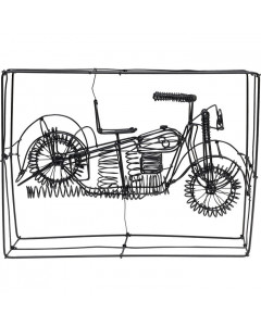 Kare Decofiguur Wire Harley Bike 32cm