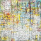 Kare Olieverf Schilderij Abstract Colore 150x150cm