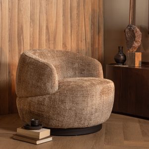 BePureHome Draaifauteuil 'Woolly' Chenille