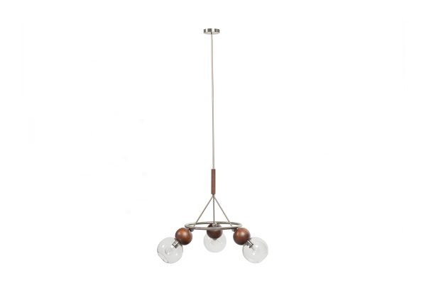 BePureHome Hanglamp 'Babble' Walnoothout