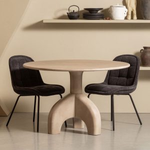 BePureHome Ronde Eettafel 'Smooth' Mangohout