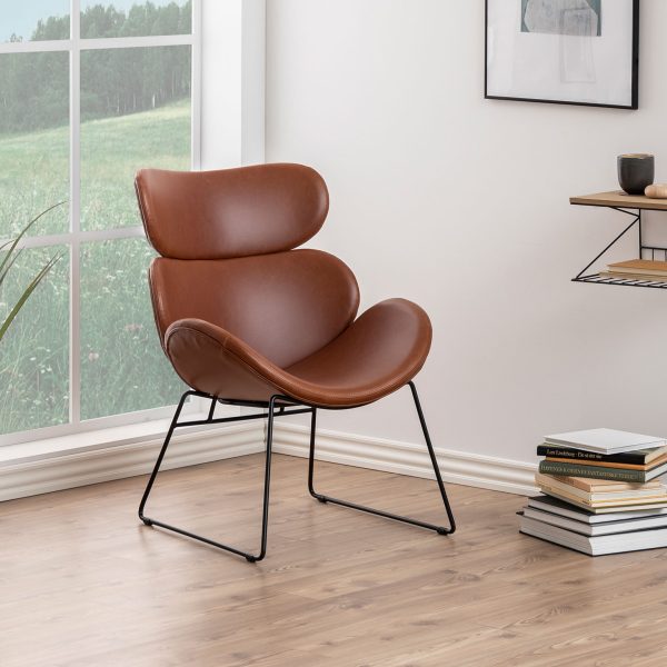 Bendt Fauteuil 'Ida' PU-leder