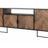 DTP Home Dressoir 'Criss Cross' Hout en staal