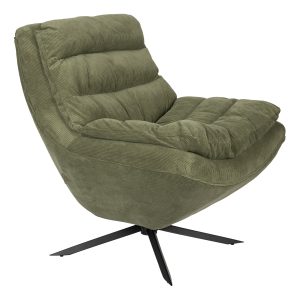 Dutchbone Draaifauteuil 'Vince' Rib