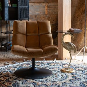 Dutchbone Fauteuil 'Bar' Velvet