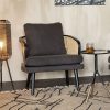 Dutchbone Fauteuil 'Manou' Hout en Rotan