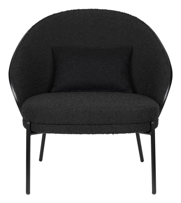 Dutchbone Fauteuil 'Rodin' Essenhout en bouclé