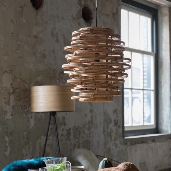 Dutchbone Hanglamp 'Kubu' Rattan